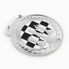 Медаль тематическая 191 "Шахматы" диам 4.5 см. Цвет сер. Без ленты - Фото 3