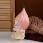 Кукла «Идол», розовые волосы, в жёлтом платье - фото 7577946