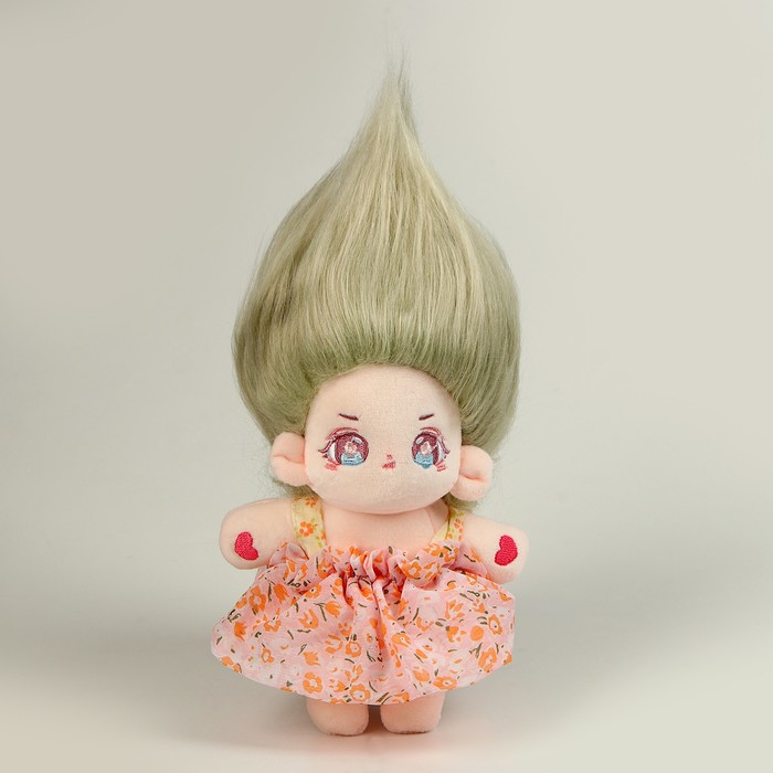 Кукла «Идол», зелёные волосы, в розовом платье - фото 1906379284