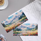 Конверт для денег "С Днём Рождения!" горы, маки, 8,5х17 см (комплект 5 шт) - фото 22811469