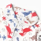 Пижама для мальчика, цвет белый/красный, рост 80 см - фото 24671129