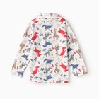 Пижама для мальчика, цвет белый/красный, рост 80 см - фото 24671131