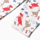 Пижама для мальчика, цвет белый/красный, рост 80 см - фото 24671134