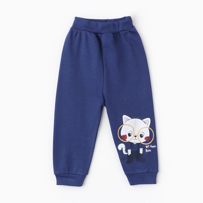 Штанишки детские, цвет синий, рост 80 см