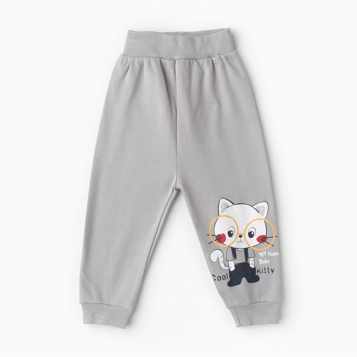 Штанишки детские, цвет серый, рост 80 см - Фото 1