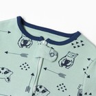 Комбинезон детский (3 шт.), цвет бежевый/оранжевый/зелёный, рост 80 см - фото 22899997