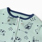 Комбинезон детский (3 шт.), цвет бежевый/оранжевый/зелёный, рост 80 см - фото 22899998