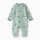 Комбинезон детский (3 шт.), цвет бежевый/оранжевый/зелёный, рост 80 см - фото 22900000