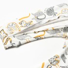 Комбинезон детский (3 шт.), цвет оранжевый/леопард/белый, рост 80 см - фото 22900035