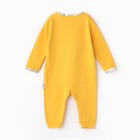 Комбинезон детский (3 шт.), цвет оранжевый/леопард/белый, рост 80 см - фото 22900041