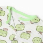 Комбинезон детский (3 шт.), цвет жёлтый/красный/зелёный, рост 74 см - фото 22900081