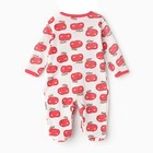 Комбинезон детский (3 шт.), цвет жёлтый/красный/зелёный, рост 74 см - фото 22900088