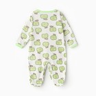 Комбинезон детский (3 шт.), цвет жёлтый/красный/зелёный, рост 74 см - фото 22900084