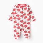 Комбинезон детский (3 шт.), цвет жёлтый/красный/зелёный, рост 74 см - фото 22877536