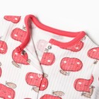 Комбинезон детский (3 шт.), цвет жёлтый/красный/зелёный, рост 74 см - фото 22900085