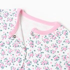 Комбинезон детский (3 шт.), цвет белый/розовый/светло-розовый, рост 68 см - фото 22900104