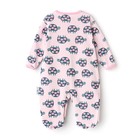 Комбинезон детский (3 шт.), цвет белый/розовый/светло-розовый, рост 68 см - фото 22900111