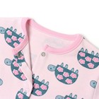 Комбинезон детский (3 шт.), цвет белый/розовый/светло-розовый, рост 68 см - фото 22900108