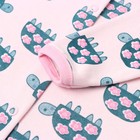 Комбинезон детский (3 шт.), цвет белый/розовый/светло-розовый, рост 68 см - фото 22900109