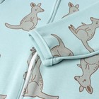 Комбинезон детский (3 шт.), цвет бежевый/зелёный/белый, рост 74 см - фото 22900135