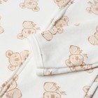 Комбинезон детский (3 шт.), цвет бежевый/зелёный/белый, рост 86 см - фото 22900169