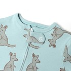 Комбинезон детский (3 шт.), цвет бежевый/зелёный/белый, рост 86 см - фото 22900162