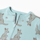 Комбинезон детский (3 шт.), цвет бежевый/зелёный/белый, рост 86 см - фото 22900163