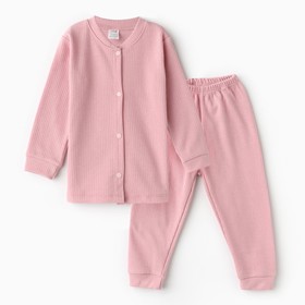 Комплект для девочки (кофточка, брюки), цвет розовый, рост 80 см