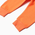 Комплект детский (свитшот,брюки), цвет оранжевый, рост 74 см - фото 24293015