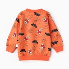 Комплект детский (свитшот,брюки), цвет оранжевый, рост 86 см - фото 22921255