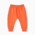 Комплект детский (свитшот,брюки), цвет оранжевый, рост 92 см - фото 22921263