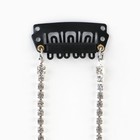 Заколка-прядь со стразами Art beauty, дл. 45 см - фото 54753143