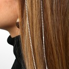 Заколка-прядь со стразами Art beauty, дл. 45 см - фото 54753148