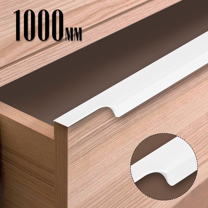 

Ручка торцевая CAPPIO RP100WH, L=1000 мм, цвет белый