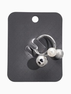 Муфта для платка «Трио», цвет белый в серебре - Фото 4