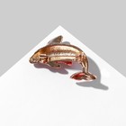 Брошь «Рыба» осётр, цвет красный в золоте - фото 22753473