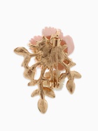 Брошь «Цветы» на ветке, цвет розово-белый в золоте - Фото 3