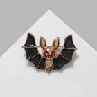 Брошь «Летучая мышь», цвет красно-чёрный в золоте - Фото 2