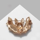 Брошь «Летучая мышь», цвет красно-чёрный в золоте - Фото 3