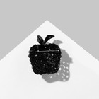 Брошь «Яблоко» голден, цветная в чёрном металле - Фото 2