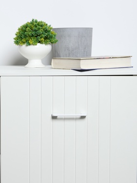 Ручка скоба CAPPIO RSC104, алюминий, м/о 96, цвет белый