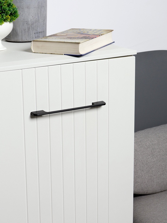 Ручка-скоба CAPPIO RSC023, алюминий, м/о 192 мм, цвет черный - Фото 1