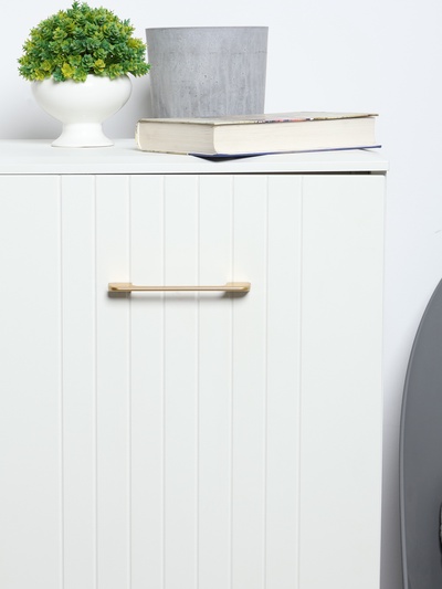 Ручка-скоба CAPPIO RSC023, алюминий, м/о 128 мм, цвет золото