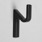 Крючок мебельный CAPPIO CKO006, однорожковый, черный - Фото 2