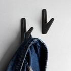 Крючок мебельный CAPPIO CKO004, однорожковый, черный - Фото 1