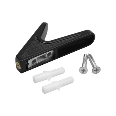 Крючок мебельный CAPPIO CKO004, однорожковый, черный