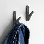 Крючок мебельный CAPPIO FAWN, однорожковый, графит - Фото 1