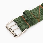 Ошейник четырехслойный, 64×4 см, ОШ 50-58 см, полиэстер, зелёный - Фото 6