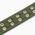 Ошейник четырехслойный, 64×4 см, ОШ 50-58 см, полиэстер, зелёный - Фото 7