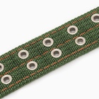 Ошейник четырехслойный, 64×4 см, ОШ 50-58 см, полиэстер, зелёный - Фото 8